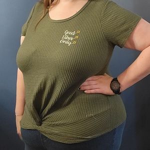 2x good vibes only shirt